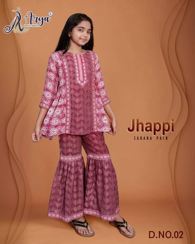 Jhappi By Arya Girls Sharara Pair Kids Catalog